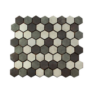 Decolor Malla Venecita Hexagonal Ciment Mix 3.5×3.5