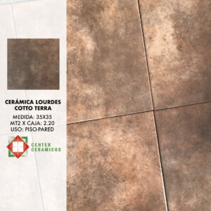 Cerámica Lourdes Cotto Terra 35×35