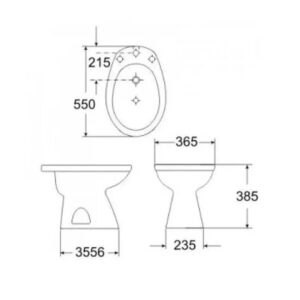Capea-Roca Bidet Italiana 1 Orificio