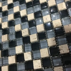 Malla Venecita Guarda Plancha Negro SD010 30×30