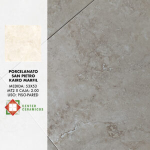 Porcelanato San Pietro Kairo Marfil 53×53