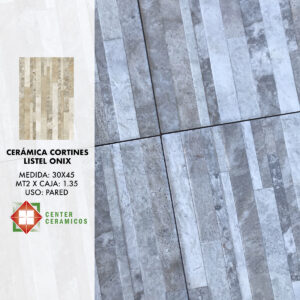 Cerámica Cortines Listel Onix 30×45