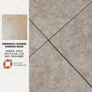 Cerámica Lourdes Marino Beige 35×35