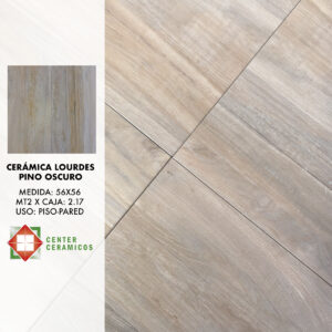 Cerámica Lourdes Pino Oscuro 56×56