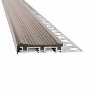 Atrim Protector de Escalón Aluminio/PVC 10x30mm Marrón ART 3922