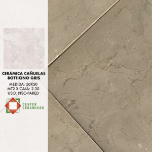 Cerámica Cañuelas Botticino Gris 50×50