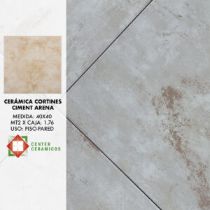 Cerámica Cortines Ciment Arena 40×40