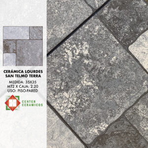 Cerámica Lourdes San Telmo Gris 35×35