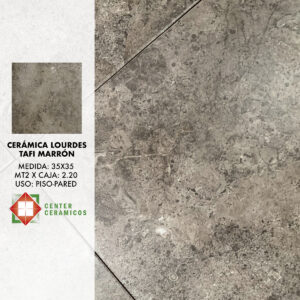 Cerámica Lourdes Tafi Marrón 35×35