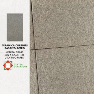 Cerámica Cortines Basalto Acero 30×45