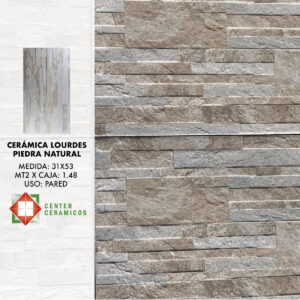 Cerámica Lourdes Muro Piedra Natural 31×53