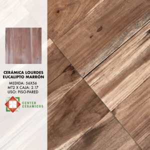 Cerámica Lourdes Eucalipto Marrón 56×56
