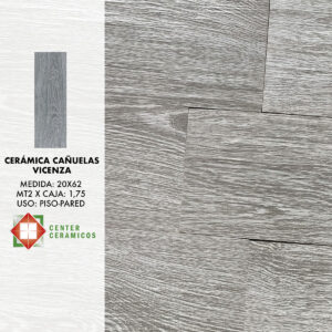 Cerámica Cañuelas Vicenza 20×62 Rectificada