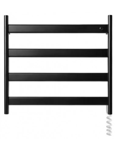 ATRIM TOALLERO ELECTRICO COCO-1132 SINGULAR NEGRO MATE 450mmX490mmX100mm