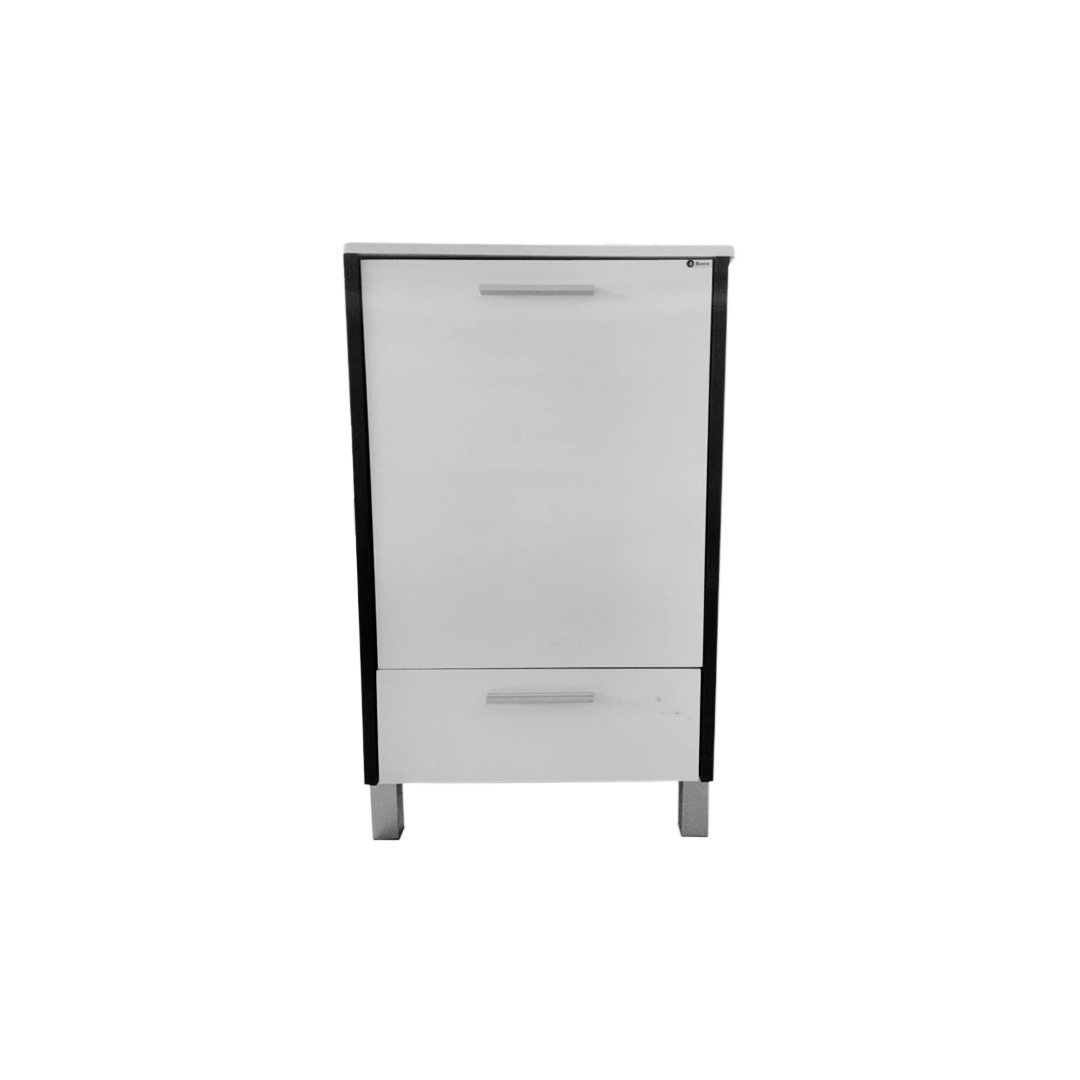 SCHNEIDER VANITORY 50 LIVE WEN/PVC BCO + MESADA SCHNEIDER DE LOZA 50 1 AGUJERO